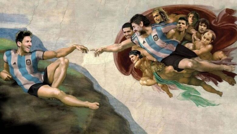 Maradona, Messi y el techo bendito